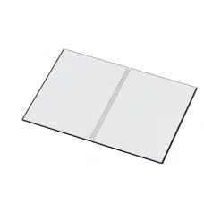 Тетрадь 48л., А4 клетка на гребне BG "Base", пластиковая обложка, черный 378830