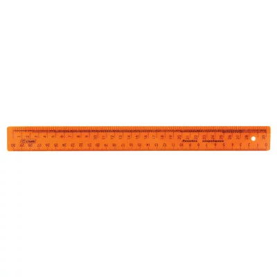 Линейка закройщика 30см NEON оранжевая СТАММ ЛН710
