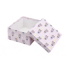 Коробка квадратная подарочная 1 шт Аниме девочка и панда 23 х 23 х 12 см РазборПП-4542