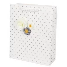 Пакет подарочный Dream cards 26*32*10см(L) Стильные цветы 210г ПКП-8008