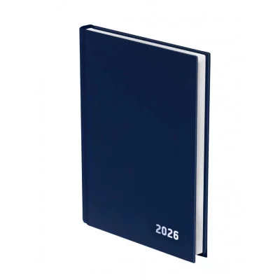 Ежедневник датированный 2026 145х215 мм, А5, STAFF, обложка бумвинил, синий, 117305