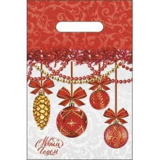 Пакет "Бантики", полиэтиленовый с вырубной ручкой, 20х30 см, 30 мкм 3779407