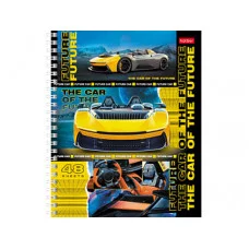Тетрадь 48л клетка/гребень фольг "В мире авто" ассорти 65г/м2 HATBER 48Т5мтлВ1гр 086810 222883