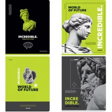 Тетрадь 80л., А5, клетка BG "Невероятный мир", глянцевая ламинация 342278