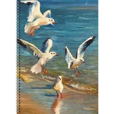 Тетрадь (студ., офис) А4 80л "На берегу"  КанцЭксмо