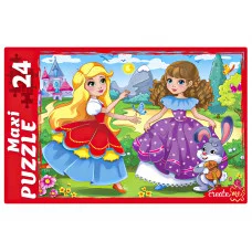 МАКСИ-ПАЗЛЫ. 24 элемента. ДЕВОЧКИ ПРИНЦЕССЫ (Арт. ПМ24-7318)