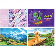 Альбом для рисования 12л А4 на скрепке ArtSpace Микс Ассорти 311481