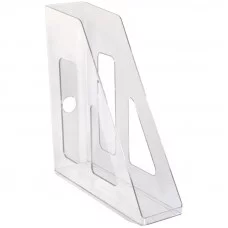 Лоток для бумаг вертикальный Стамм "Актив", прозрачный 249605