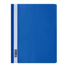 Папка-скоросшиватель пластик. СТАММ А4, 160мкм, синяя с прозр. верхом 343188