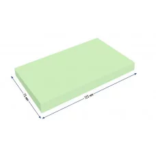 Самоклеящийся блок Berlingo "Ultra Sticky", 125*75мм, 100л., пастель, зеленый 270281