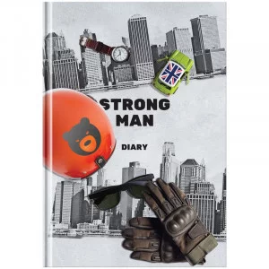 Ежедневник недатированный А5, 136л., 7БЦ BG "Strong men", глянцевая ламинация 342208