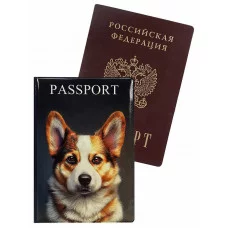 Обложка на паспорт Корги ПВХ ОП-1302