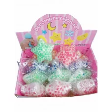 Антистресс-мялка 1шт "Звезда" внутри шарики,, 9х9см ИК-2782