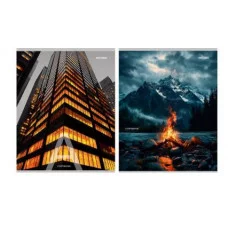 Тетрадь КЛЕТКА 96л. МИКС-9520 (96-9520) (цвет.мелов.обл.) 96-9520