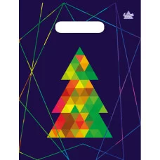 Пакет вырубной "Цветная елочка" (30*23 см) н00187405