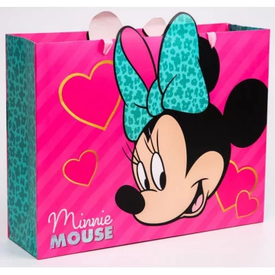 Пакет подарочный "Minnie Mouse", Минни Маус, 31х40х11,5 см 4628831