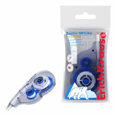 Корректирующая лента ErichKrause Arctic white, 5мм х 8м  21886