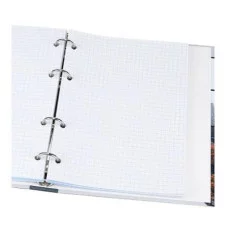 Тетрадь КЛЕТКА 80л. ВИД НА МЕГАПОЛИС (Т80-4897), на кольцах, глянцевая ламинац, лен Т80-4897