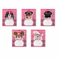 Тетрадь школьная ученическая ErichKrause® Clever Dog, 18 листов, линейка 45091