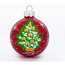 Елочное украшение, шар Ш3 60мм "Еловый" С1539