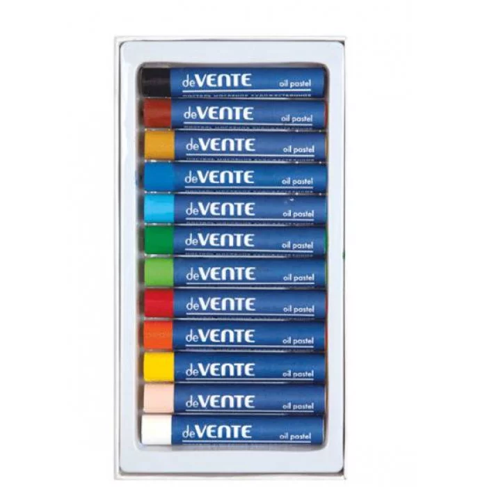 Пастель масляная 12цв круглые карт упак DEVENTE 8172800 170851