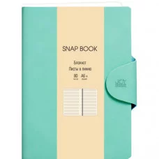 БЛОКНОТ для зап. А6+, 80л. Иск.кожа 7Б. Магнитный клапан с термотиснением. Snap book. No 2 БСБЛ6803643
