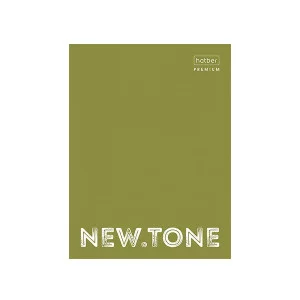 Тетрадь на кольцах А4 80л клетка ламин "NEWtone Pastel" олива HATBER-PREMIUM 80ТК4A1_05053 228854