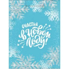 Dream Cards Пакет подароч.с мат.лам.и глит.18x23x10 см(M)Мерцающий иней,190г(собс.раз.) ПКП-6646