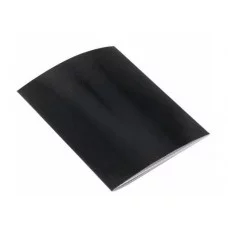 Тетрадь 48л., А5, клетка, Alingar "Black Skin metallic", скрепка, дизайнерский картон, тиснение, блок офсет, 100% белизна AL12396