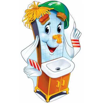 Ф-6718 Плакат вырубной А3. Мойдодыр (с блестками и уф-лаком)