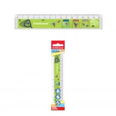Линейка с выемкой пластиковая ErichKrause Insectarium 15см 57831