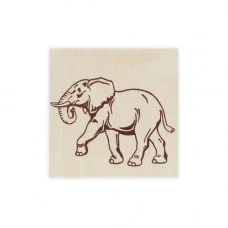 Заготовка деревянная для выжигания. 15х15 см. СЛОН (Арт. НР-8352)