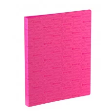Папка на 4 кольцах Berlingo "Your Way", 24мм, 600мкм, розовый неон, D-кольца, с внутр. карманом 372831