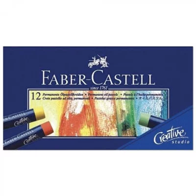 Пастель художеств. FABER-CASTELL "Studio quality", масляная, 12цв., картонная коробка, 127012