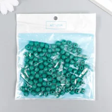 Бусины для творчества дерево "Морская волна" d-0,8 см, набор 20 гр 7829701