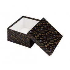 Коробка квадратная подарочная 1 шт Дерзкий мужчина 21,5 х 21,5 х 11 см РазборПП-4544