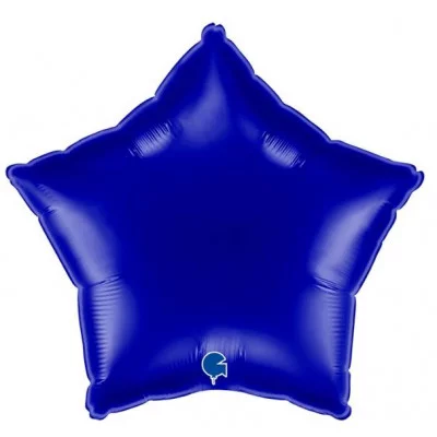 Шар (18\'\'/46 см) Звезда, Темно-синий, 1 шт. 19210BC