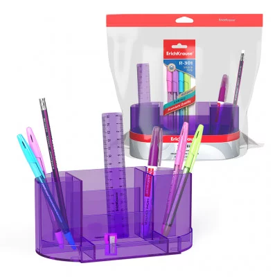 Набор настольный пластиковый ErichKrause Victoria Standard сиреневый 53261