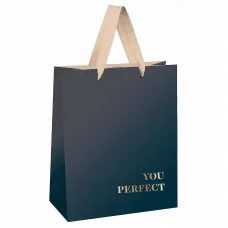 Пакет подарочный 1шт 18*23*10см MESHU "Duotone. Graphite gradient", отд. фольгой, матовая ламинация 354611