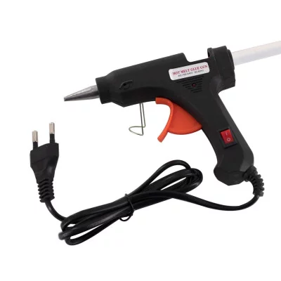 Клеевой пистолет Alingar 20 Вт пластиковый корпус черный 1шт AL13180