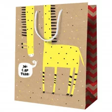 Пакет подарочный 1шт 11*14*6,5см MESHU "С ДР тебя", крафт 354827