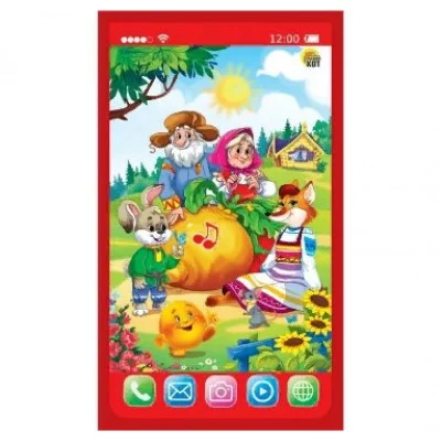 Музыкальный телефон "МОЙ ТЕЛЕФОНЧИК. РУССКИЕ СКАЗКИ МАЛЫШАМ" (4 сказ.,3 потеш.,зв.) (арт. ИМ-7085)