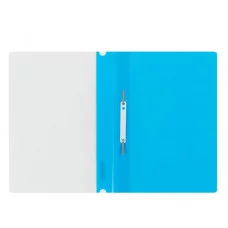 Папка-скоросшиватель пластик. СТАММ А4, 160мкм, голубая с прозр. верхом 355671