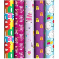 Упаковочная бумага 1шт глянц. 70*100см, ArtSpace "Радостное событие", 90г/м2, ассорти 5 дизайнов 341915