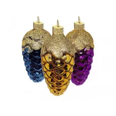 Елочное украшение "Шишка" (БОЛ.),в ассорт., в подарочной упаковке, h-9 см ФУ-195162