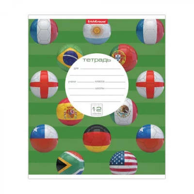 Тетрадь 12л клетка мелов "The Champions" ERICH KRAUSE 45066 022319
