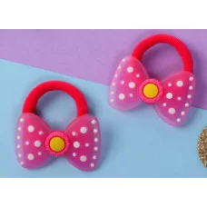 Резинка для волос "Крошка" (набор 2 шт) бантик 3см розовый 10068527