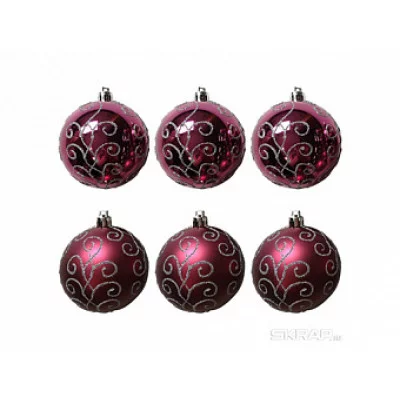 Набор шаров "Традиции" (6шт) 6см 007500 8\2985