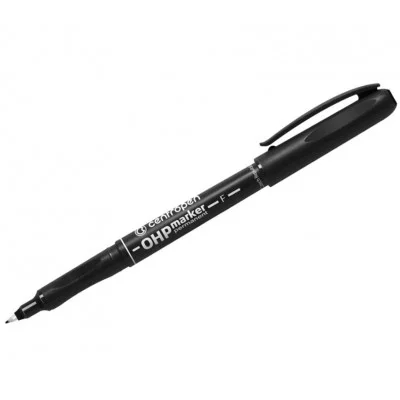 Маркер перманентный для любой гладкой поверхности Centropen "OHP 2636" черный, пулевидный, 0,6мм 335978