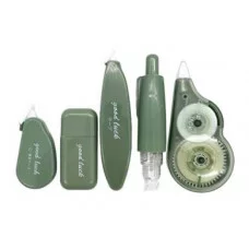 Штрих - Лента 5ммх12м DI-555 5 штук "Зеленая" пластиковый корпус 7-10см, фигурное ассорти, в зип-пакете 332454